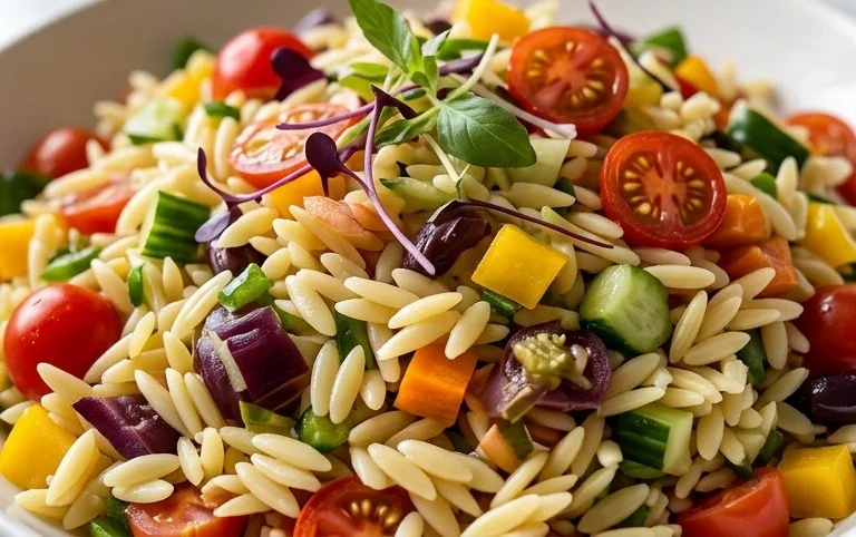 Rainbow Orzo Salad