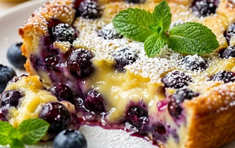 Lemon Blueberry Clafoutis