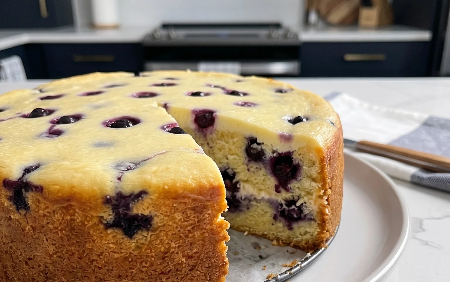 Nova Scotia Blueberry Cream Cake