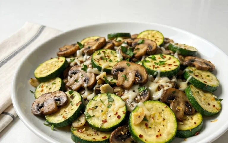 Skillet Zucchini and Mushrooms
