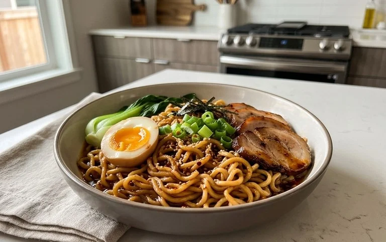 Easy Saucy Ramen Noodles