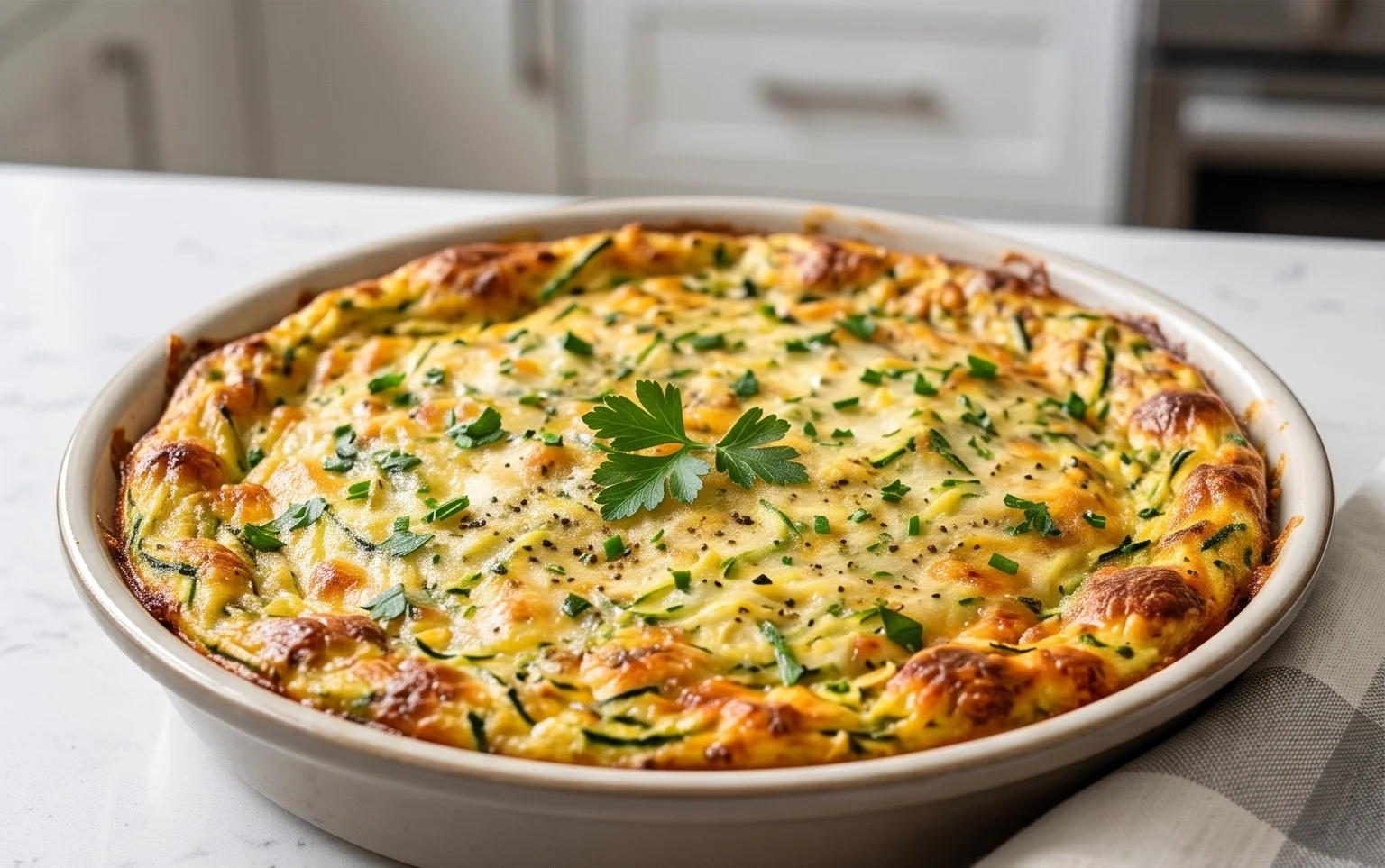 Crustless Zucchini Quiche Recipe