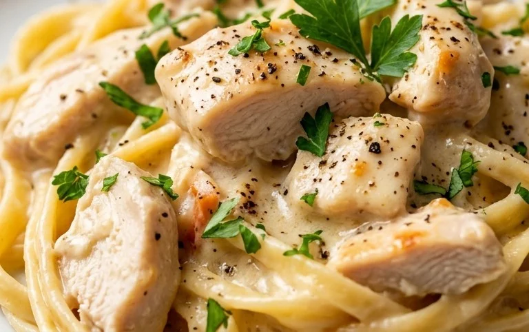 Low Calorie Chicken Alfredo