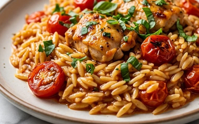 Chicken Orzo (30-Minutes, One-Pan)