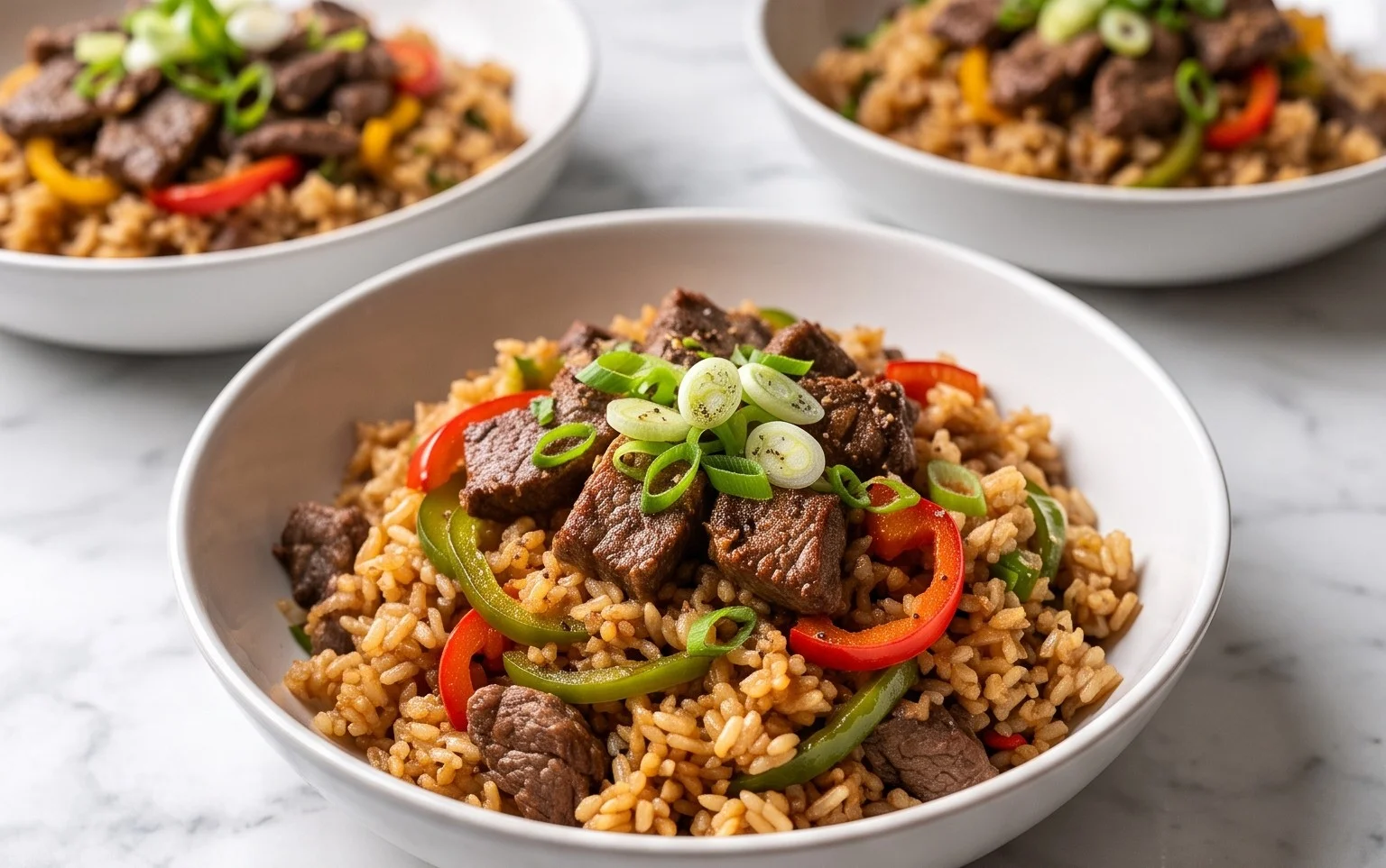 Beef Pepper Rice Bowl is a delicious meal option.