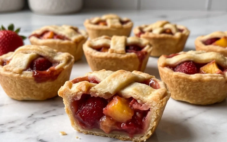 Strawberry Peach Pie Bites