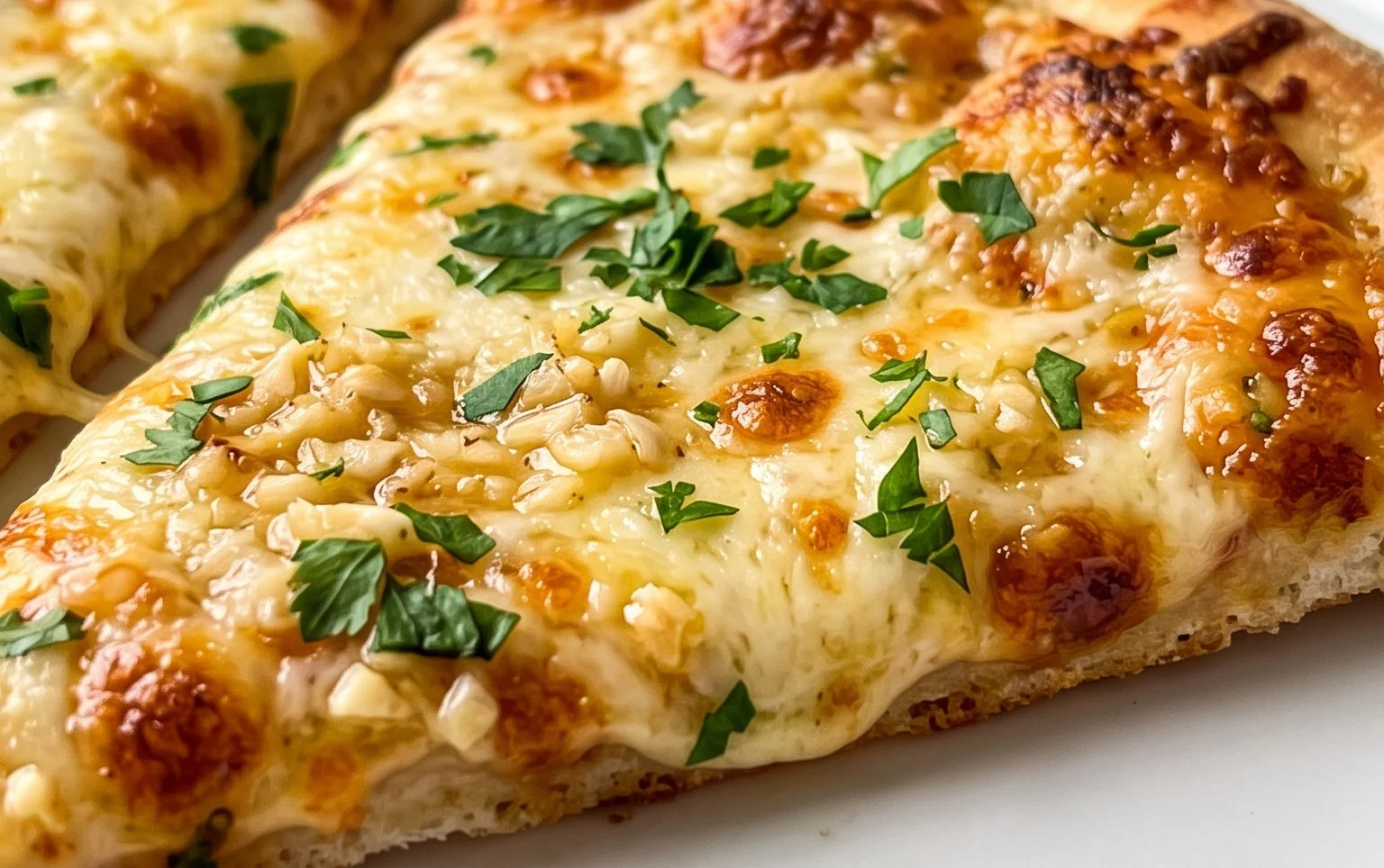 buttery garlic pizza