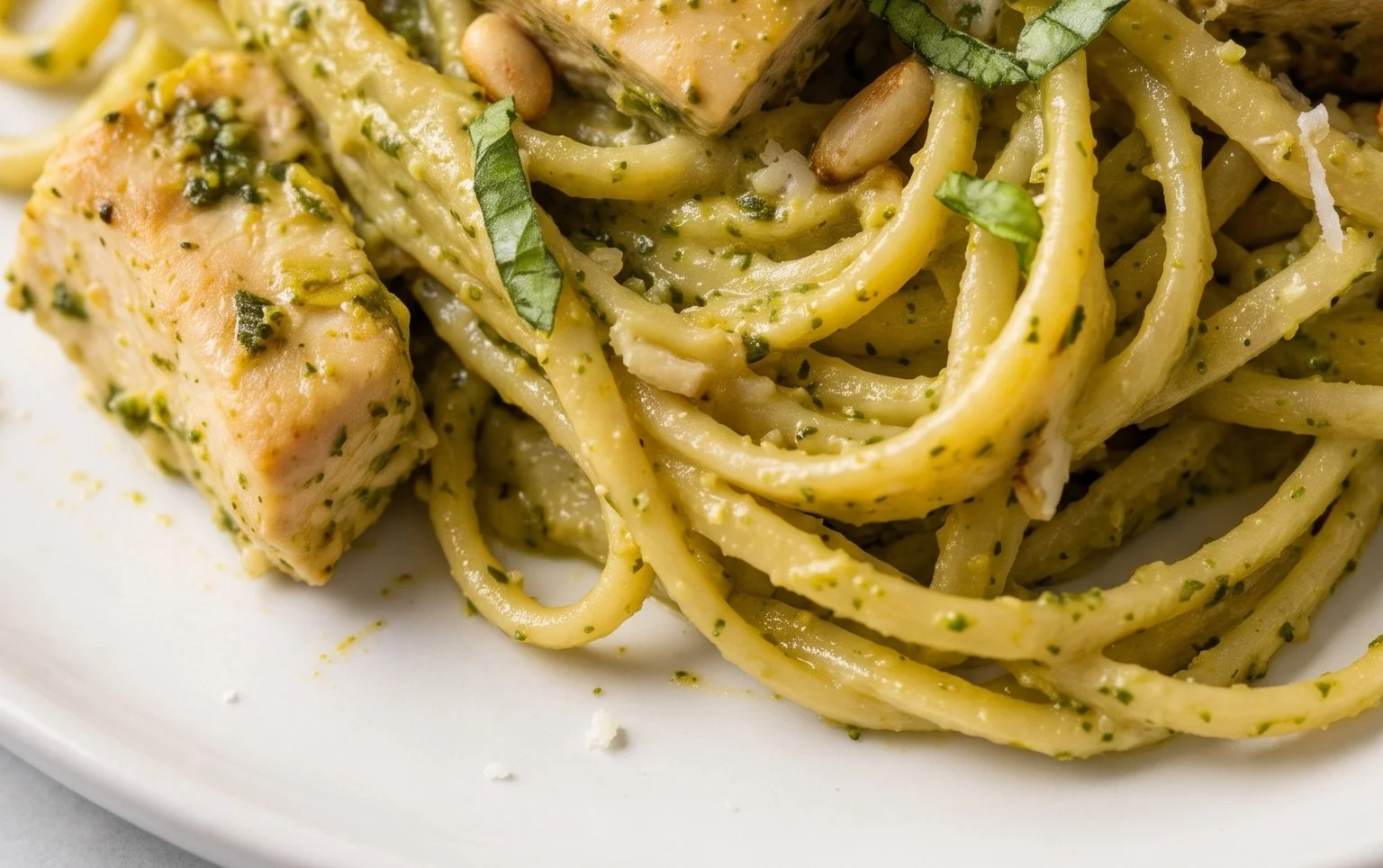 Creamy Chicken Pesto Pasta