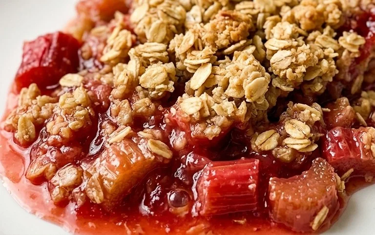 Easy Rhubarb Crisp