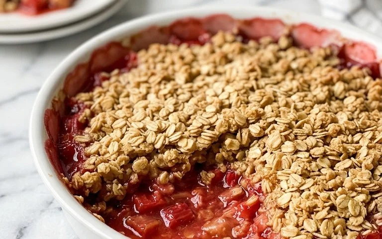 Easy Rhubarb Crisp