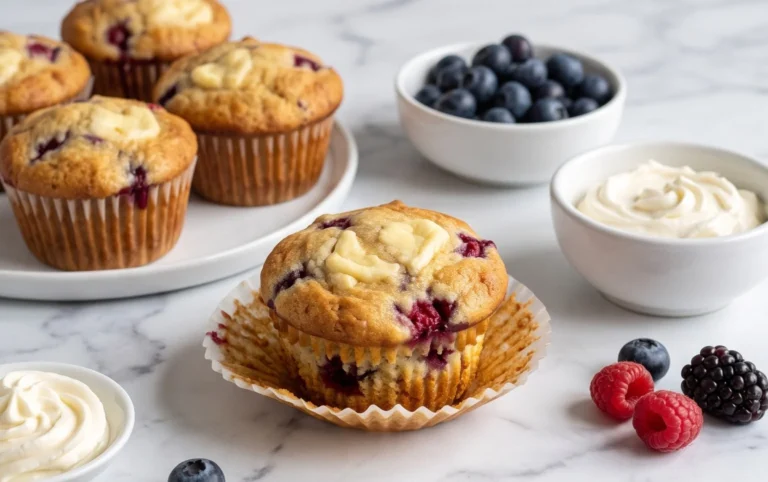 Berry Cream Cheese Muffins