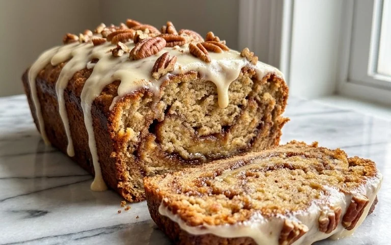 Cinnamon Roll Banana Bread