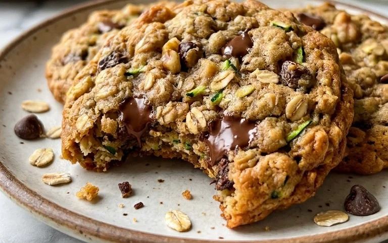 Healthy Zucchini Oatmeal Cookies