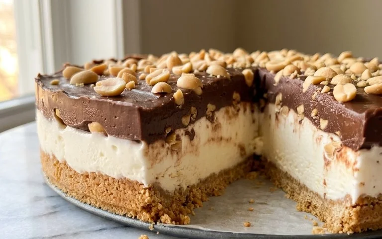 Buster Bar Ice Cream Cake