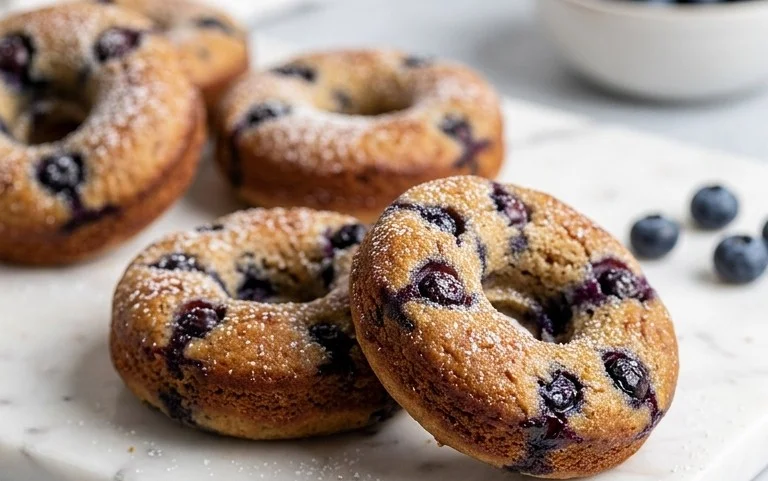 Blueberry Cake Donuts