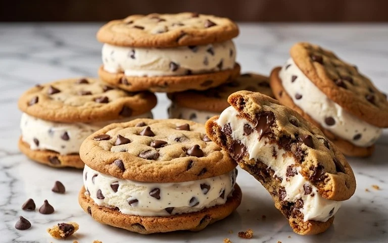 Cookie Ice Cream Sandwiches (Like a Chipwich!)