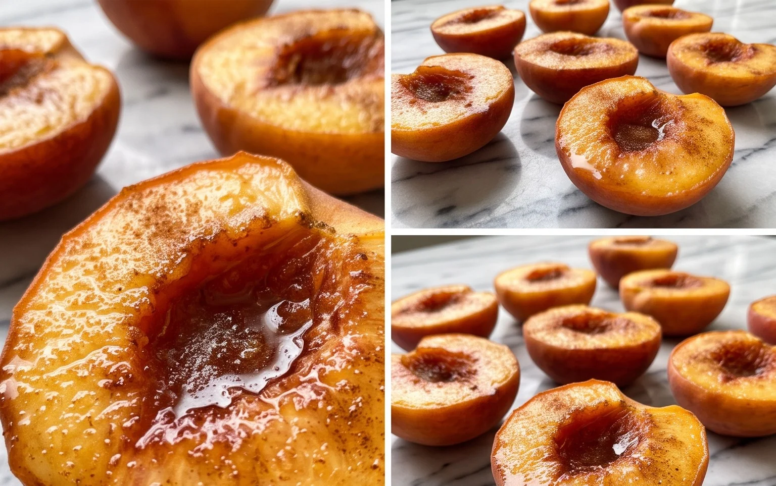Cinnamon Sugar Baked Peaches