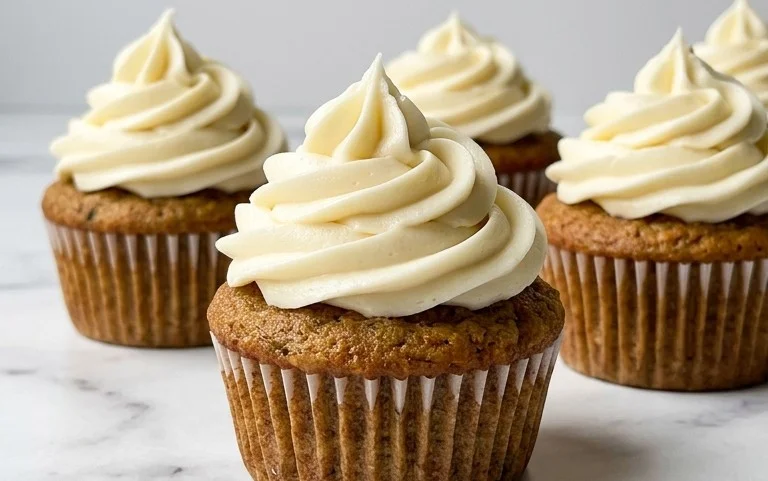 Zucchini Cupcakes with Cream Cheese Frosting