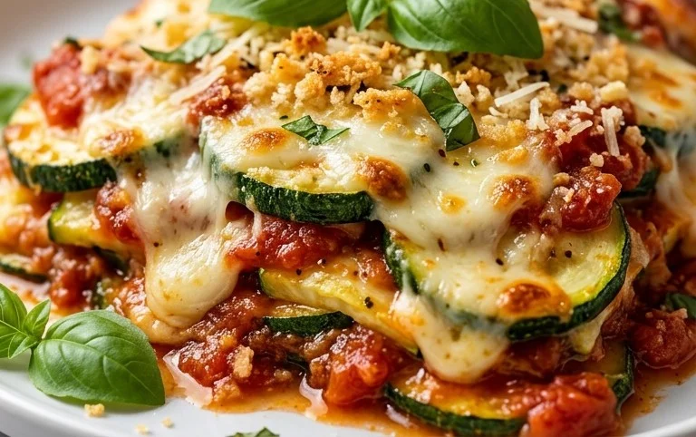 Three Cheese Zucchini Parmesan