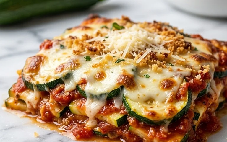 Three Cheese Zucchini Parmesan
