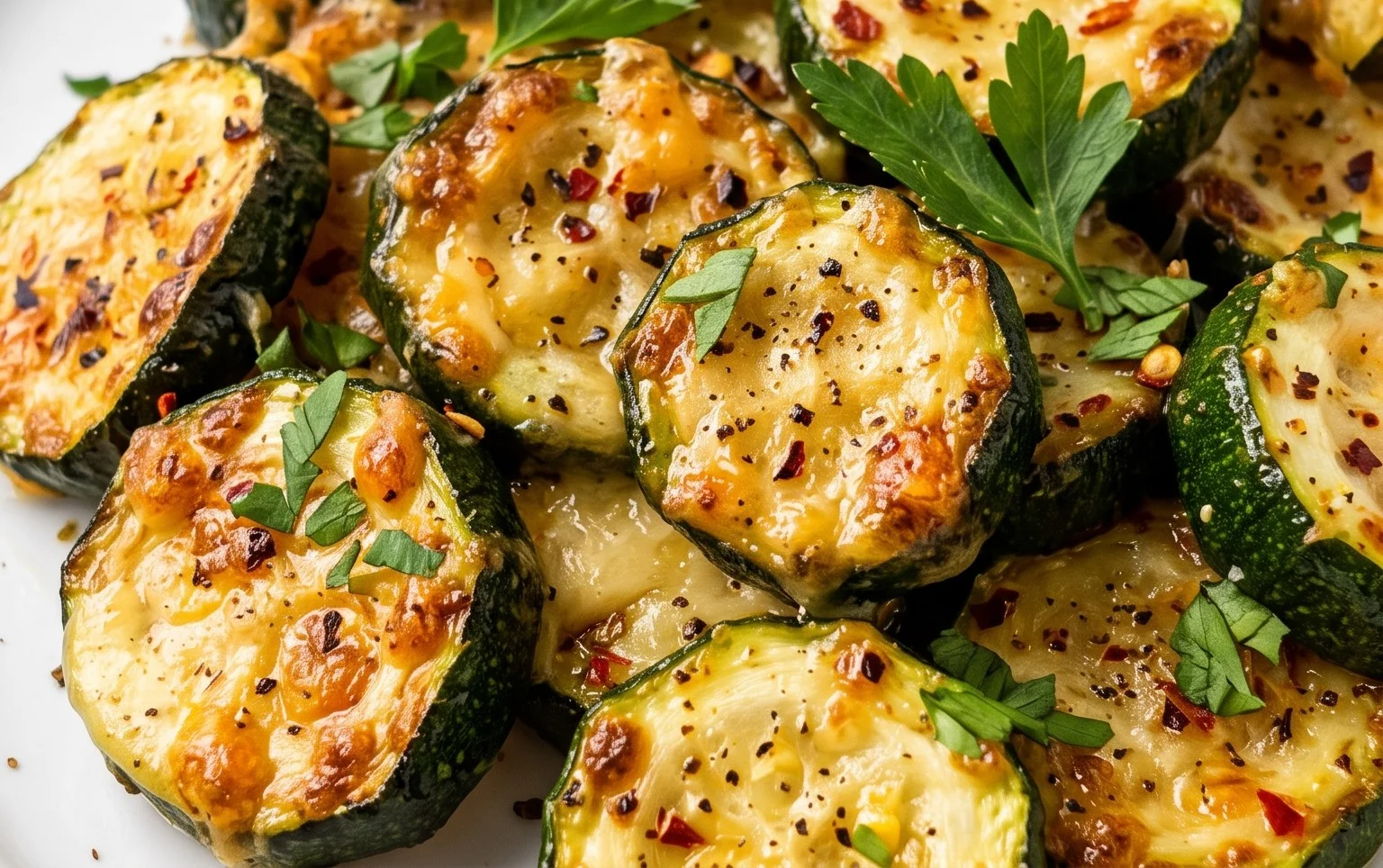 Oven Roasted Parmesan Zucchini