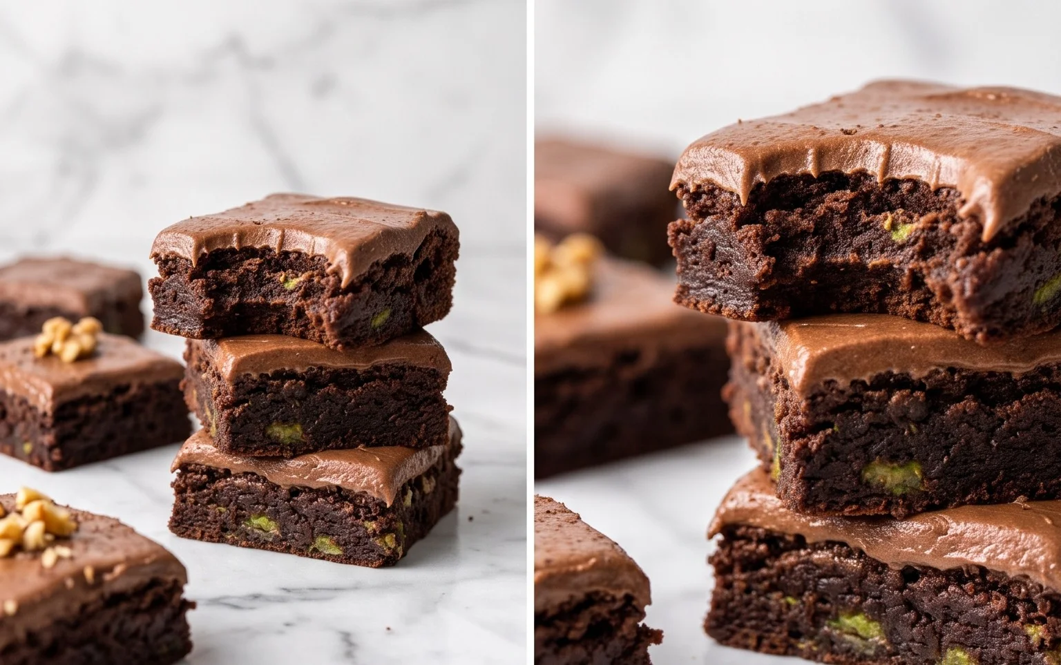 Zucchini Brownies with 1 minute Frosting!
