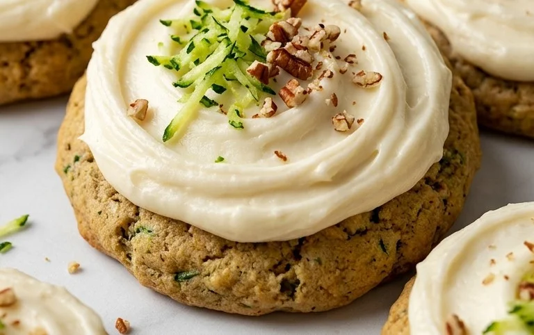Zucchini Cookies with Cream Cheese Frosting