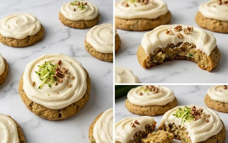 Zucchini Cookies with Cream Cheese Frosting
