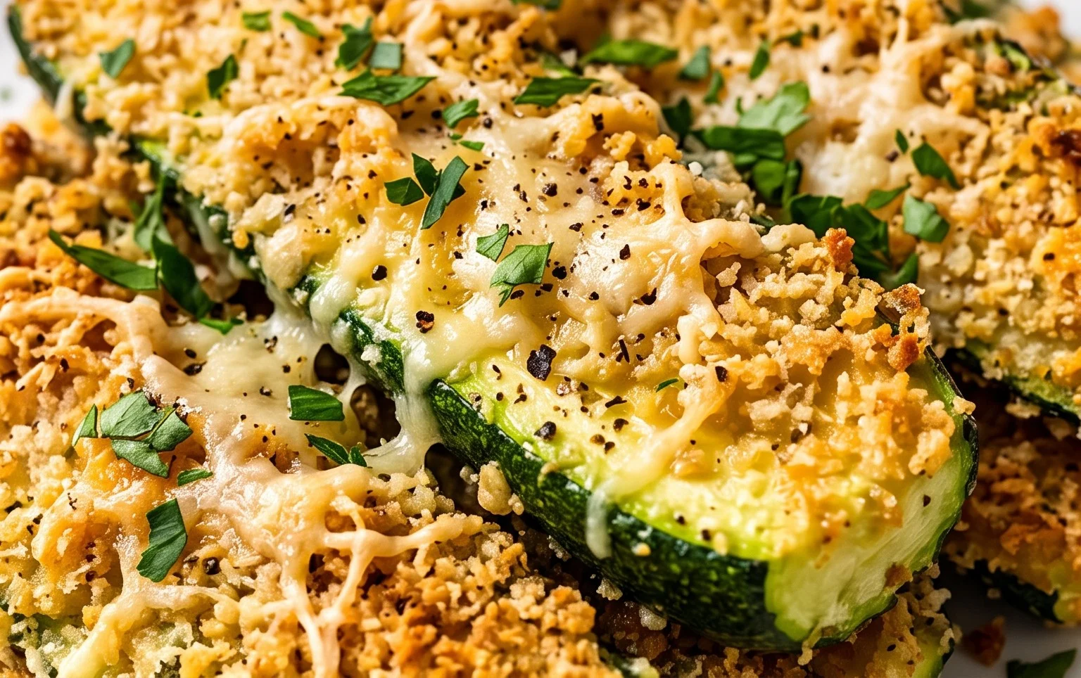 Irresistibly Crunchy Garlic Parmesan Roasted Zucchini