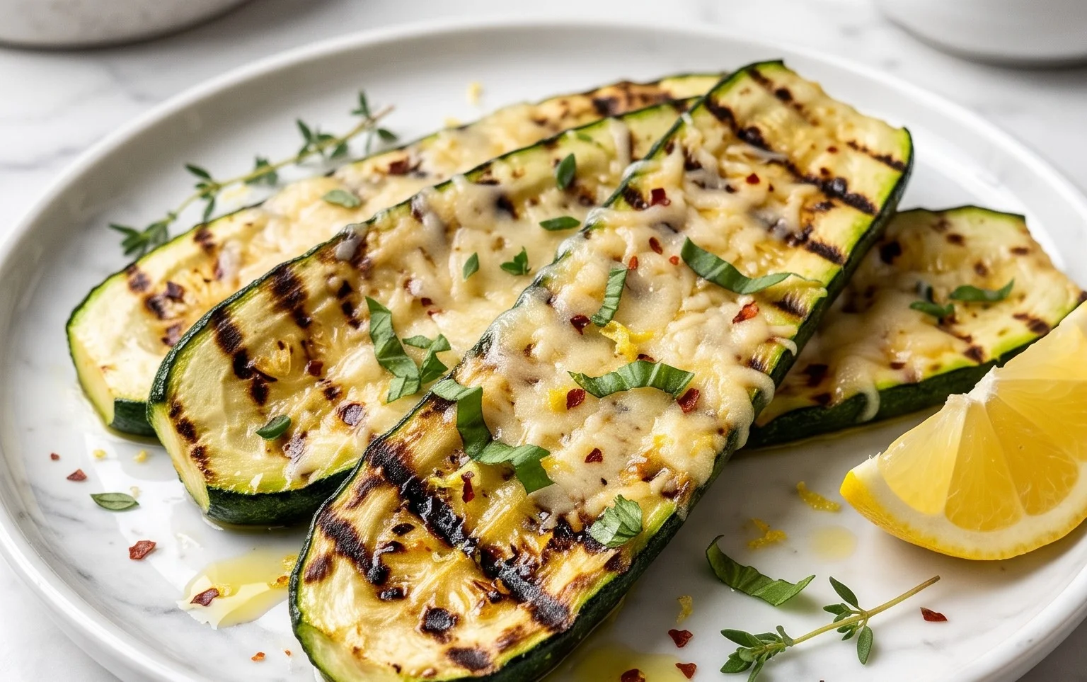 Grilled Zucchini with Parmesan