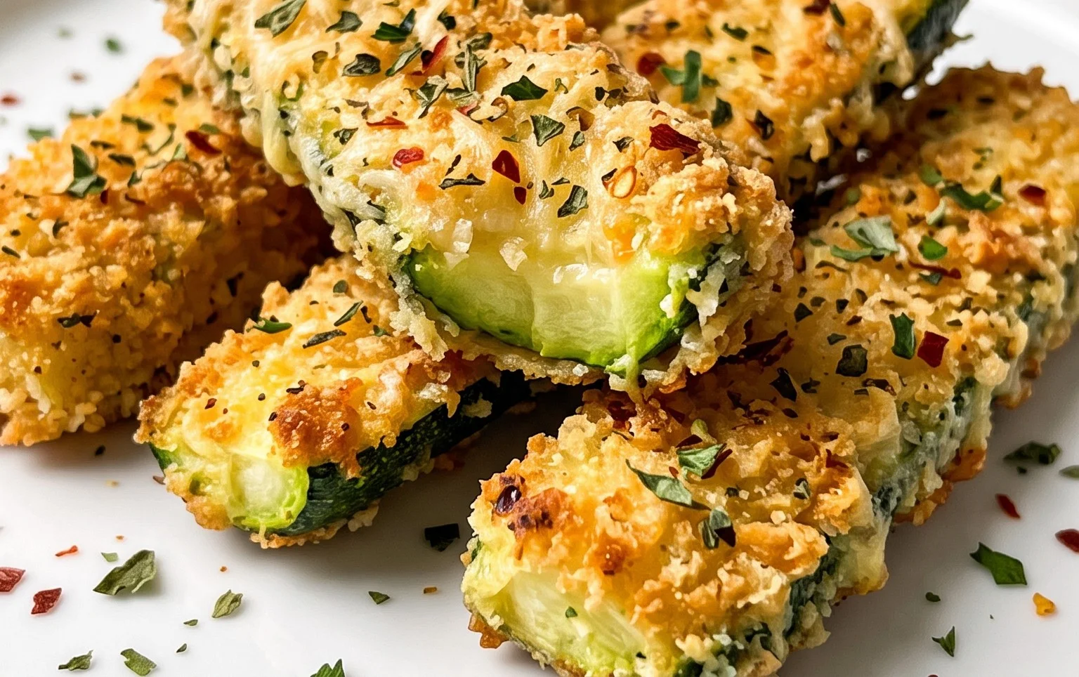 Parmesan Crusted Zucchini Sticks
