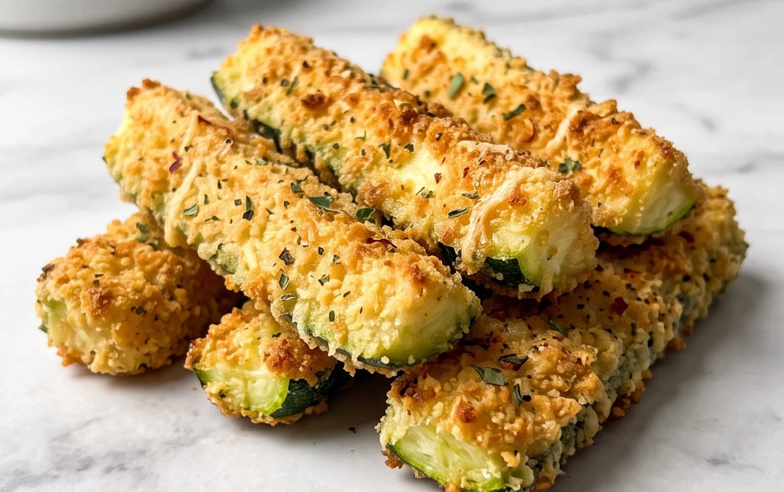 Parmesan Crusted Zucchini Sticks