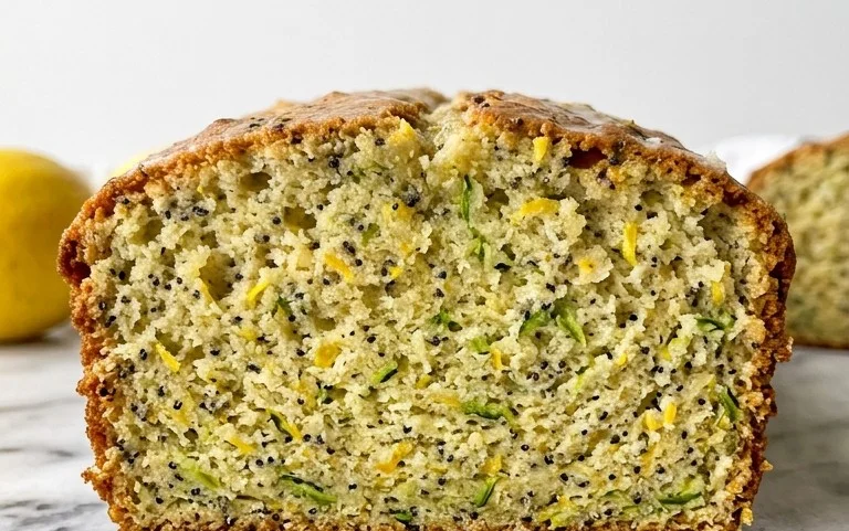 Easy Lemon Poppy Seed Zucchini Bread